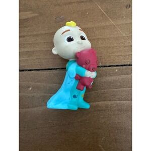 Cocomelon JJ Figure in Blue Pajamas with Red Teddy Bear tonie